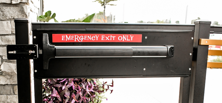 emergency push bar installation in Canyon Lake